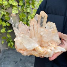 4.9lb Natural Clear White Quartz Crystal Cluster Rough Healing Specimen picture