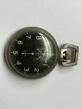Vintage WW Elgin Jitterbug Type A-8 Military Stopwatch 15J Black Dial picture