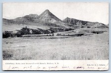 Medora North Dakota Chimney Butte Roosevelt's Old Ranch Billings Postcard picture