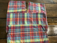 Vintage Lot Of 4 Polo Ralph Lauren Polo Jeans Co. Plaid Place Mats Table Decor picture