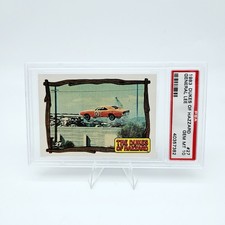 1983 Donruss The Dukes of Hazzard General Lee #27 Flying Thru Air PSA 10 Pop 4 picture