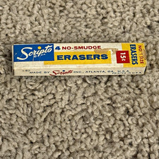 Scripto Vintage No-Smudge Erasers for Mechanical Pencils Box of 3 picture