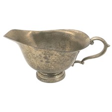 Presner Pewter 2158 Gravy Boat Sauce Server Cream Pitcher 7 Inch picture
