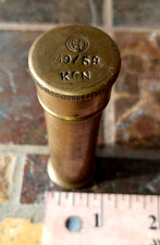 WW2 German Reich - KCN Mauser container - a heavy brass tube - knurled cap - RZM picture