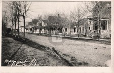 Street View Margaret St., Whitmore Lake MI Michigan 1916 RPPC Postcard COPY picture