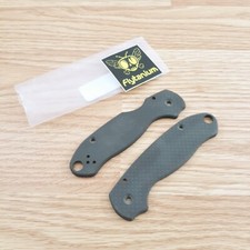 Flytanium Carbon-Fiber Scales For The Spyderco Para3 Matte Finish Basket Weave picture