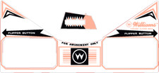Williams Big Ben Pinball Machine Apron Decal Set picture
