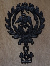 VINTAGE Cast Iron TRIVET American Eagle Made in USA 1940's picture