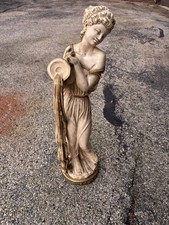 Vintage 1959 Universal Statuary Corp. Chalk Ware Statue Roman Woman 27” picture