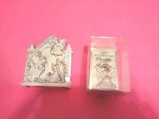  2-Ct Angel Figurine Glass, Nativity  1-