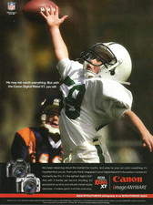 2005 Canon EOS Digital Rebel XT Camera Football vintage Print AD Advertisement picture