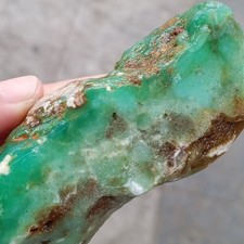 Amazing 95G Natural Rough Polished 100% Chrysoprase indonesia Mineral healing picture