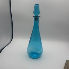Vtg 1960’s Downy Fabric Softener Promotional Bottle Aqua Blue 14” With Stopper picture