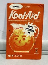 Vintage, 1960/70’s, Kool-Aid Packet, Unopened, Sealed, Orange, 12/75 Expiration picture