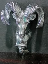 Dodge Ram Hood Ornament Ram Head 1981-1993 Ram Charger -chrome aftermarket picture
