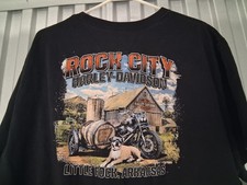 Harley-Davidson Rock City Little Rock Arkansas Black T-Shirt Size 2XL picture