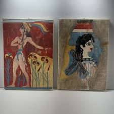 Replica Wall Plaques Minoan frescoes from the Palace of Knossos Crete, Greece. picture