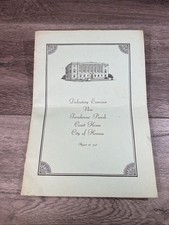 1938 Terrebonne Parish Court House Dedication Program Houma LA PWA Jail History picture