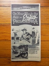 1939 Philadelphia PA World's Fair Vintage Travel Tourist Booklet Sports Museums picture