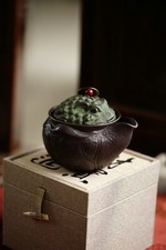200cc chinese Yixing Handmade Zisha JinChan GaiWan Zi Clay tea cup Gongfu tureen picture