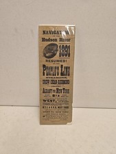 1891 New York Central & Hudson Railroad Peoples Line Steamship Broadside Sign picture