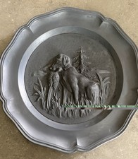 Vintage 1960's pewter plate. picture
