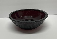 Vintage AVON 1876 Cape Cod Collection Ruby Red Serving Bowl picture