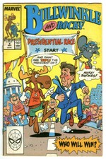 Vintage 1988 BULLWINKLE & ROCKY #4 Ronald REAGAN Presidential Race (May 1988) picture