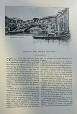 1892 Bridges Bridge Builders The Rialto Bridge of Sighs Brooklyn Bridge picture