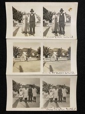 Napa California CA Man And Family At Home 1910s 3 Antique Stereoview SV Photos picture