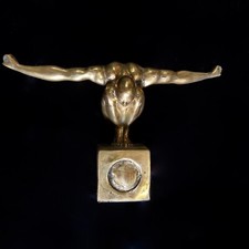 Casa Padrino High Diver Brass Statue Athlete Figurine Sculpture Home Decor Art picture