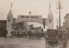 1926 Shriners Parade Prince Rupert British Columbia Canada RPPC Postcard Moor picture