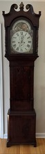 Antique English Tall Case Clock By Joseph Osborn, Lane End Ca. 1845 - Running picture