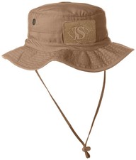Men's Head Gear Contractor Boonie Polyester Cotton Rip-Stop, Coyote - One Size picture