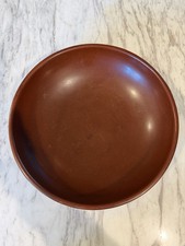 Vintage SiLite Chicago Brown Melamine Large Serving Salad Bowl MCM USA 10” picture
