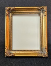 Ornate Classic Style Antiqued Gold Tabletop Frame for 4