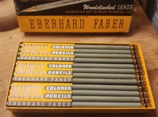 Mongol Eberhard Faber Woodclinched Leads Grey 819 Vintage Deadstock 1 Dozen NIB picture