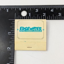 Edgewater Hotel Casino Laughlin Nevada Vintage Matchbook Unstruck Ephemera picture