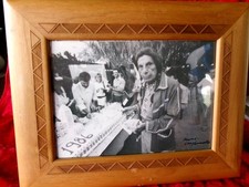 1986 Los Angeles History, ORIGINAL Signed Gary Leonard Photo w/ Iron Eyes Cody picture