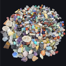 450pc Rocks and Minerals Kit for Kids with 40 Kinds of Gemstones Crystals picture