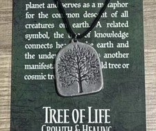 Tree of Life Pewter Pendant Pagan Wiccan New Made USA picture