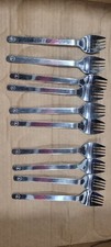 Lot of 10 Lufthansa stainless sporks picture