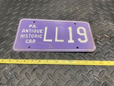 Pennsylvania PA Antique Historic Car License Plate LL19 picture