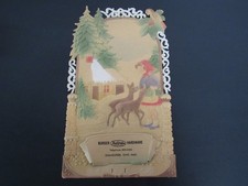 Vintage Germany Paper Pulp Calendar Topper / Ad Burger Hardware, Sugar Creek, OH picture