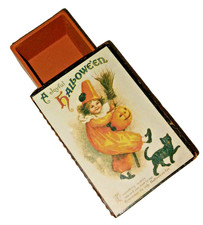 Vtg 1999 Bethany Lowe Halloween Trinket Box SPOOKTACULAR SERIES Clapsaddle Image picture