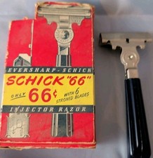 Vintage Eversharp Schick  66  Injector Razor W/ Box And Paperwork READ picture