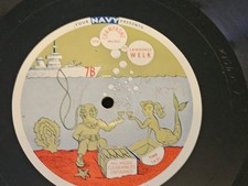 U.S. Navy Presents Lawrence Welk 16” Transcript. Disc Music on Deck #7B WWII Era picture
