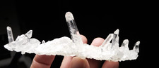 Larger VERY TRANSLUCENT Quartz Crystal Cluster Collier Creek ARKANSAS 121gr picture