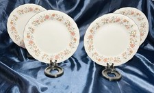 Set Of 4 Vintage Sheffield Bouquet Salad Plates - Gorgeous Floral Design- RARE picture