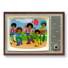 THE JACKSON FIVE TV Show Retro Design 3.5 inches x 2.5 inches FRIDGE MAGNET picture